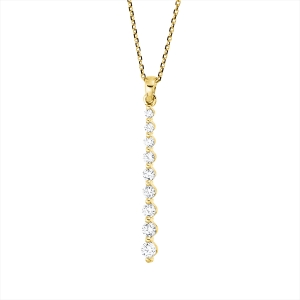 Collier 18 kt GG, mit ZÖ 42 cm