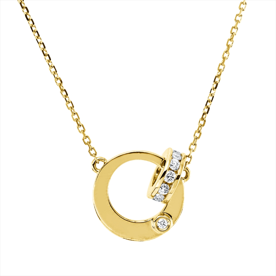 Collier 18 kt GG, mit ZÖ 42+43+44 cm
