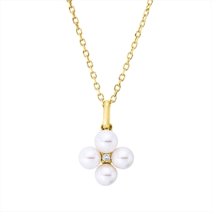Collier  18kt Gelbgold mit ZÖ 40 cm, 42 cm mit 0,01ct Diamanten