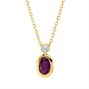 Collier Zarge 18 kt GG, mit ZÖ 40 cm + 42 cm