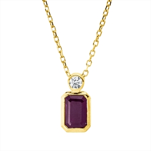 Collier Zarge 18 kt GG, mit ZÖ 40 cm + 42 cm