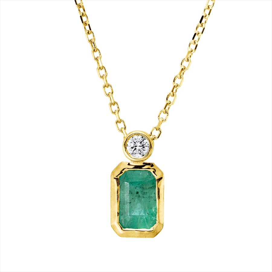 Collier Zarge 18 kt GG, mit ZÖ 40 cm + 42 cm