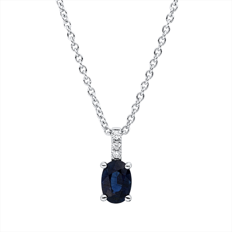 Collier 4er-Krappe 18 kt WG, mit ZÖ 42 cm
