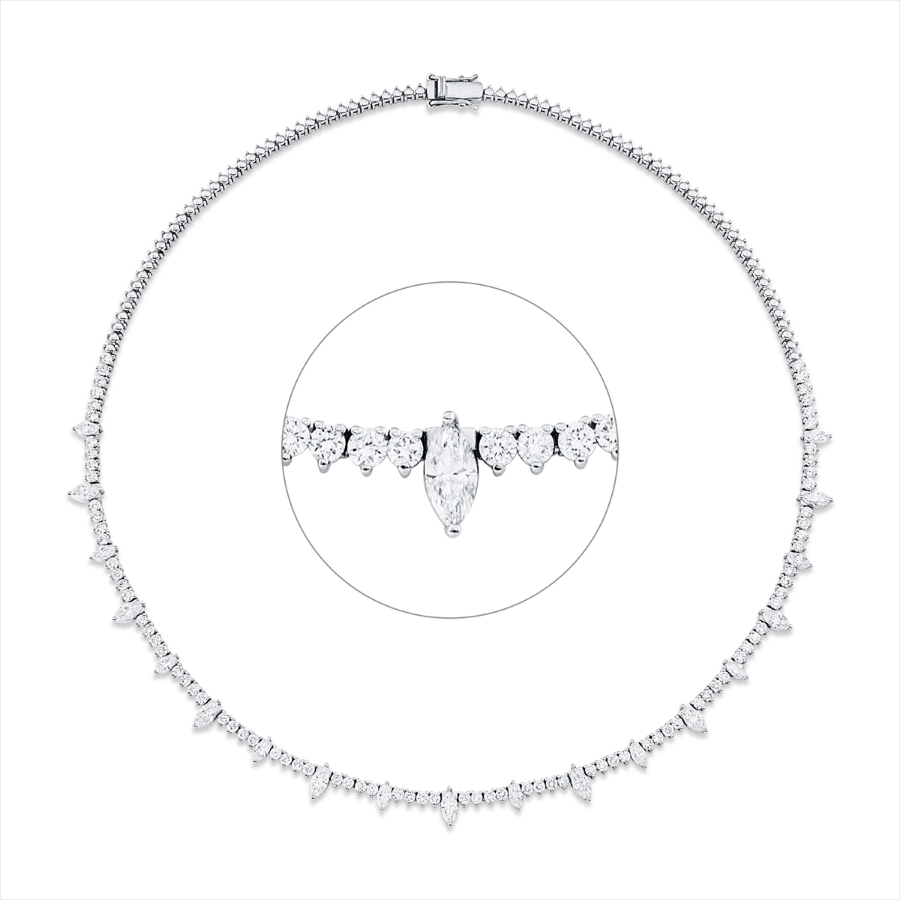 Collier 18 kt WG