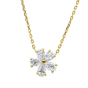 Collier 18 kt GG, mit ZÖ 38 cm