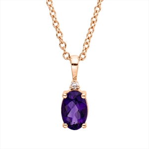 Collier 4er-Krappe 18 kt RG, mit ZÖ 40 cm + 42,5 cm