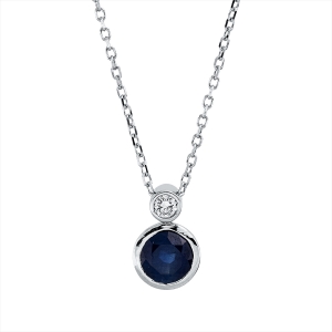 Collier Zarge 18 kt WG, mit ZÖ 40 cm + 42 cm