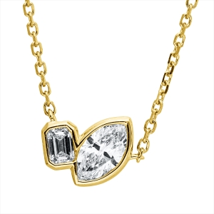Collier Zarge 18 kt GG, mit ZÖ 42 cm