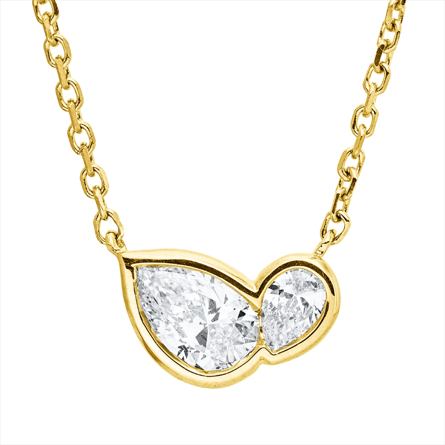 Collier Zarge 18 kt GG, mit ZÖ 42 cm