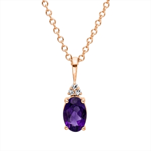 Collier 4er-Krappe 18 kt RG, mit ZÖ 40 cm + 42,5 cm