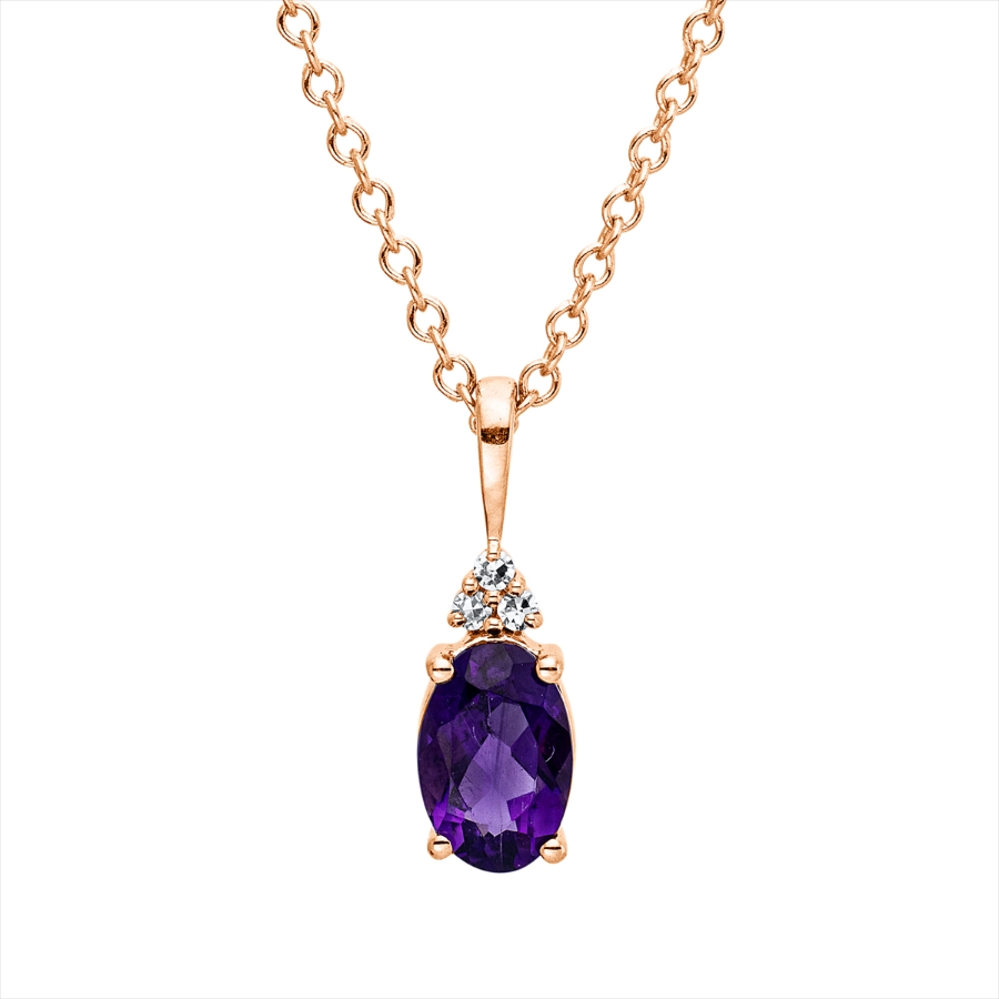 Collier 4er-Krappe 18 kt RG, mit ZÖ 40 cm + 42,5 cm