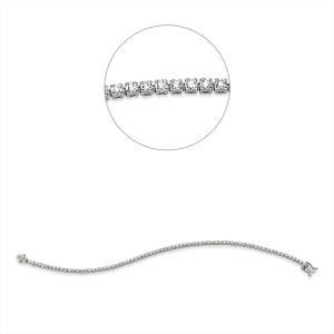 Tennisarmband  18kt Gelbgold mit 2,96ct Diamanten