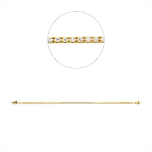 Tennisarmband  18kt Gelbgold / Weißgold mit 0,34ct Diamanten