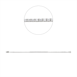 Tennisarmband  18kt Gelbgold / Weißgold mit 0,34ct Diamanten