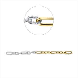 Armband 18 kt GG+WG