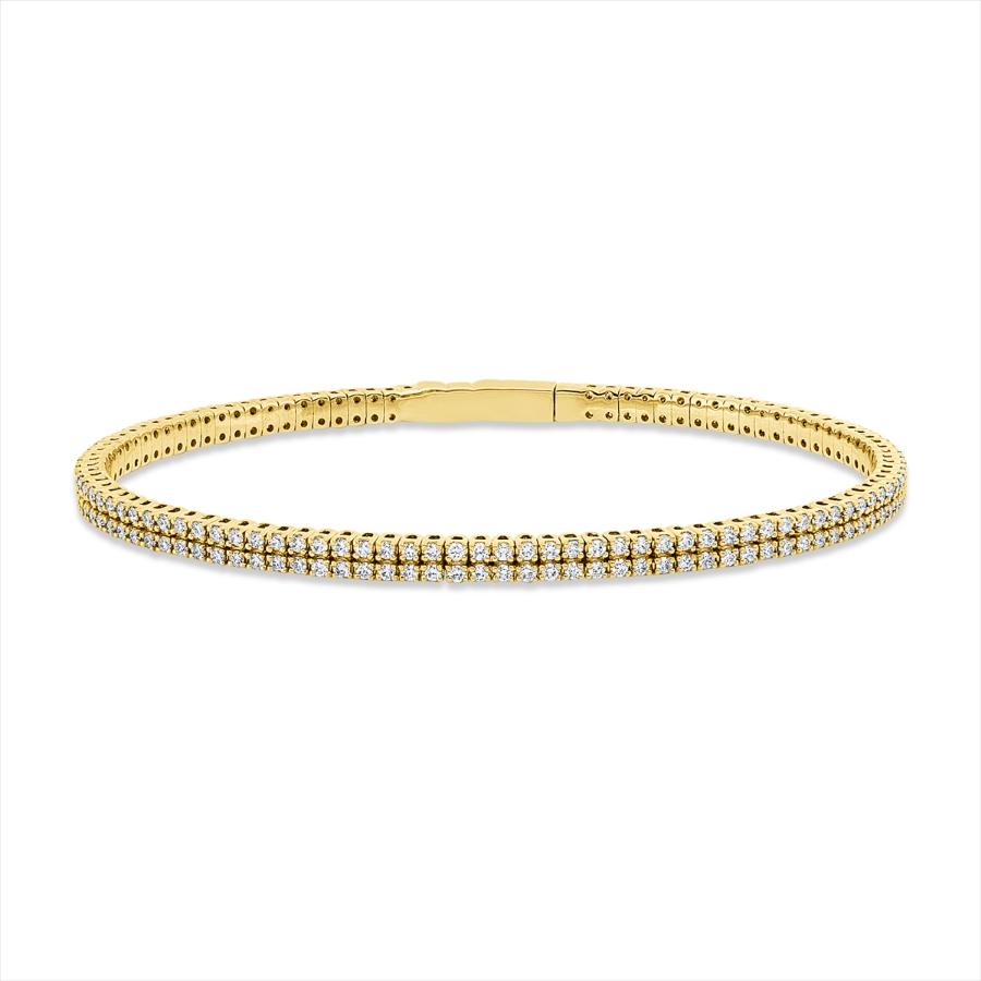 Armreif 18 kt GG, flexibel
